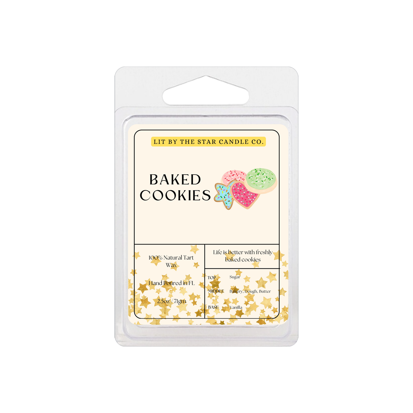 Baked Cookie 6pk Wax Melts