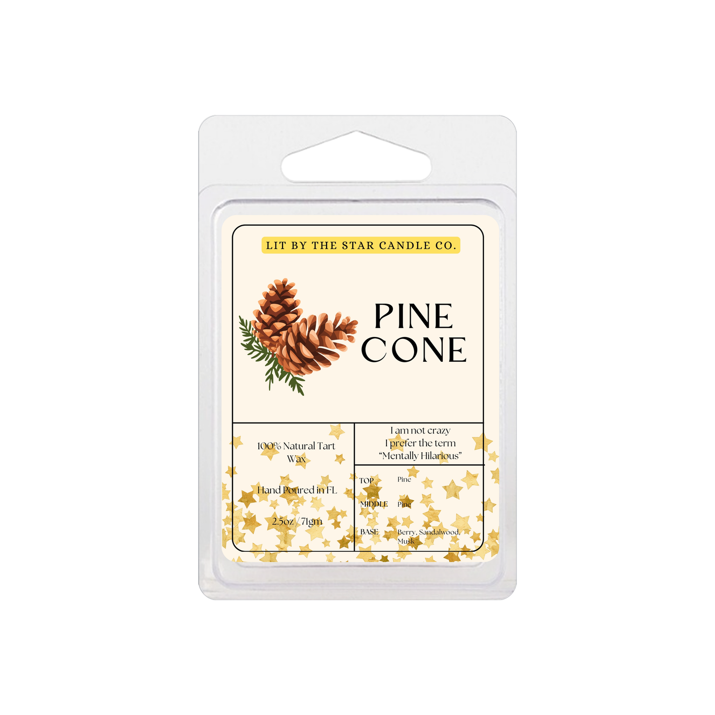 Pine Cone 6pk Wax Melts