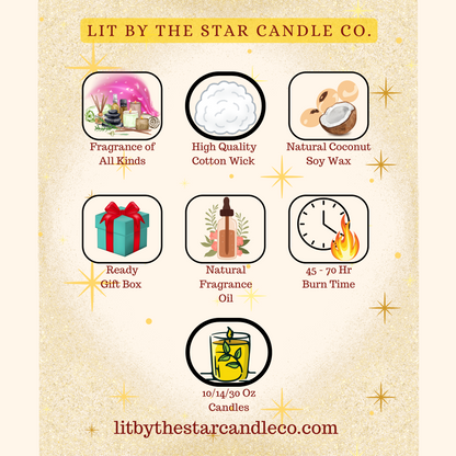 Dewy Blush -  Matte Black Glass Coconut Soy Candle