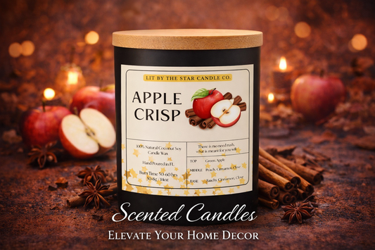 Apple Cinnamon strong scented soy candle