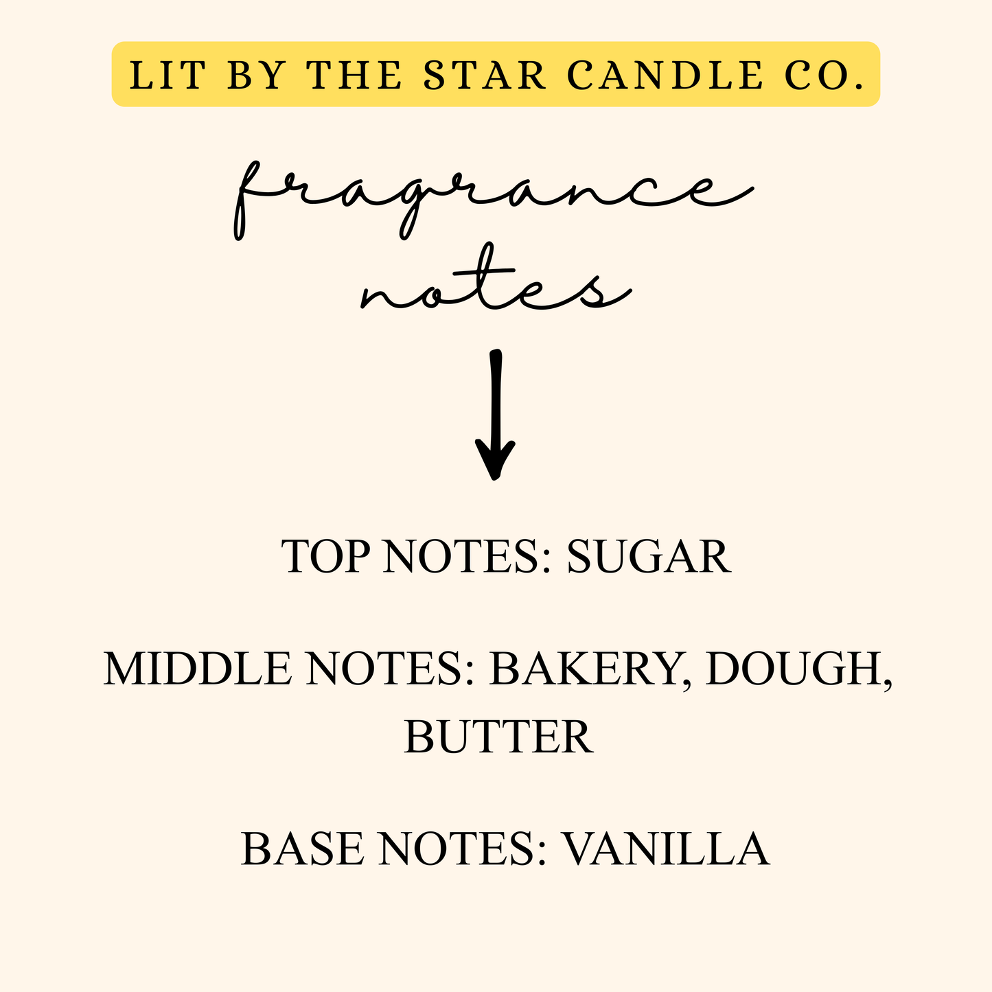 Baked Cookie -  Matte Black Glass Coconut Soy Candle