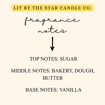 Baked Cookie -  Matte Black Glass Coconut Soy Candle