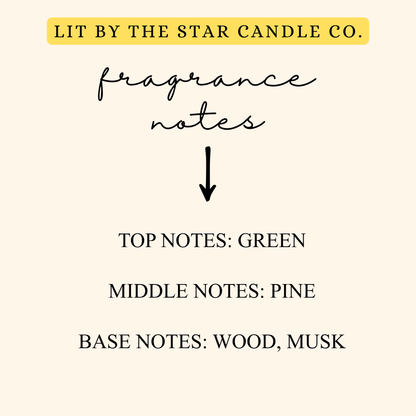Balsam Fir -  Matte Black Glass Coconut Soy Candle