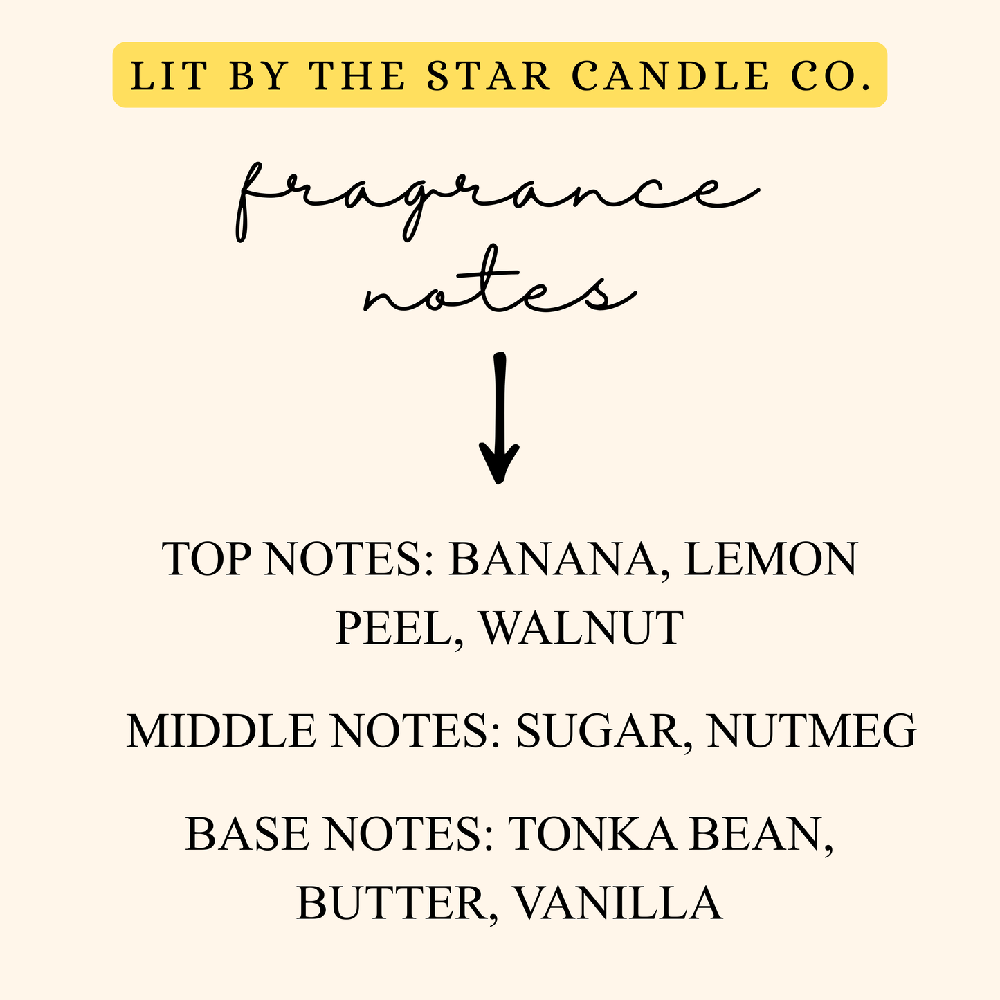 Banana Nut Bliss -  Matte Black Glass Coconut Soy Candle