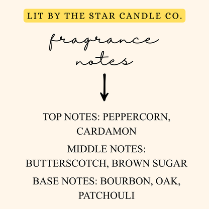 Butter Scotch - Matte Black Glass Coconut Soy Candle