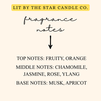 Chamomile - Matte Black Glass Coconut Soy Candle
