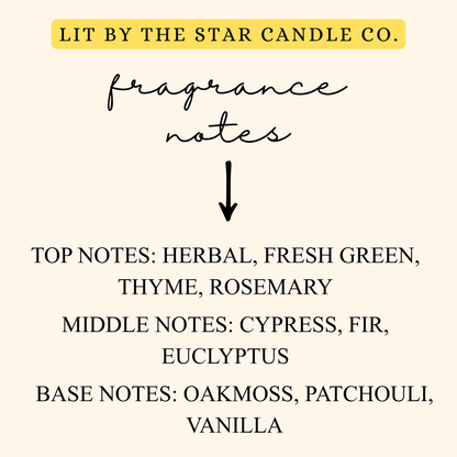 Christmas Tree -  Matte Black Glass Coconut Soy Candle