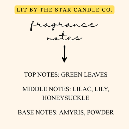 French Lilac -  Matte Black Glass Coconut Soy Candle