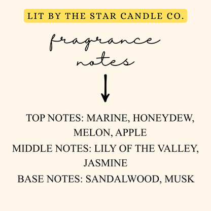Marina - Matte Black Glass Coconut Soy Candle