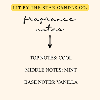 Minted Noel -  Matte Black Glass Coconut Soy Candle