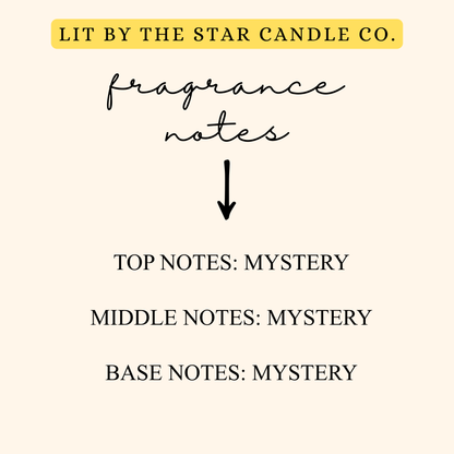 Mystery Scent - Matte Black Glass Coconut Soy Candle