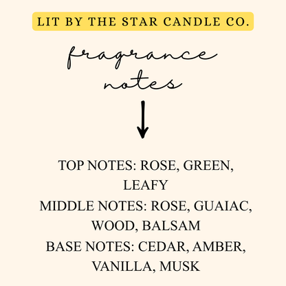 Petal Timber - Matte Black Glass Coconut Soy Candle