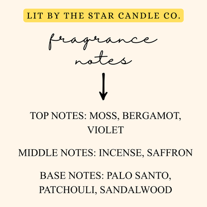 Sacred Woods - Matte Black Glass Coconut Soy Candle