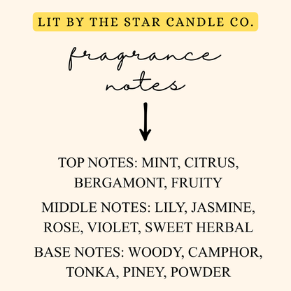 Serenity Mist - Matte Black Glass Coconut Soy Candle