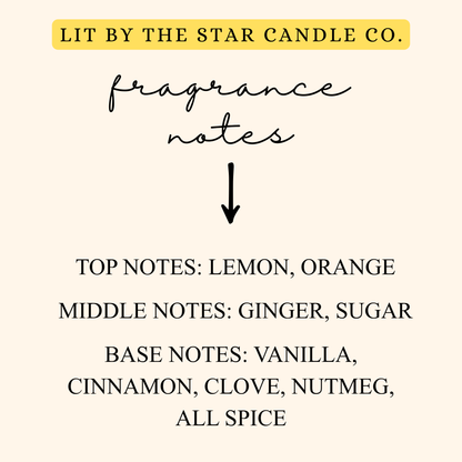 Zesty Ginger -  Matte Black Glass Coconut Soy Candle