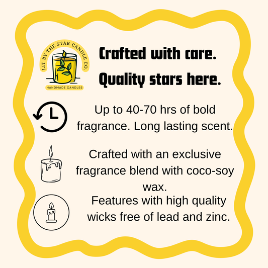 Amber Romance - Matte Black Glass Coconut Soy Candle