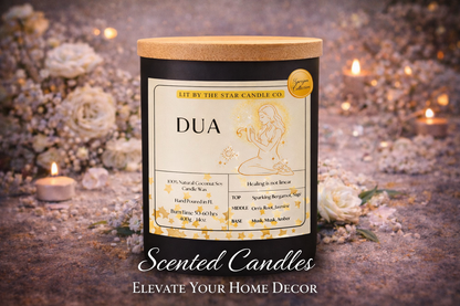 Dua -  Matte Black Glass Coconut Soy Candle
