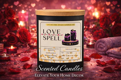 Love Spell - Matte Black Glass Coconut Soy Candle