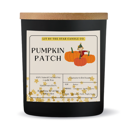 Pumpkin Patch -  Matte Black Glass Coconut Soy Candle