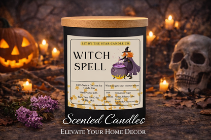 Witch Spell - Matte Black Glass Coconut Soy Candle