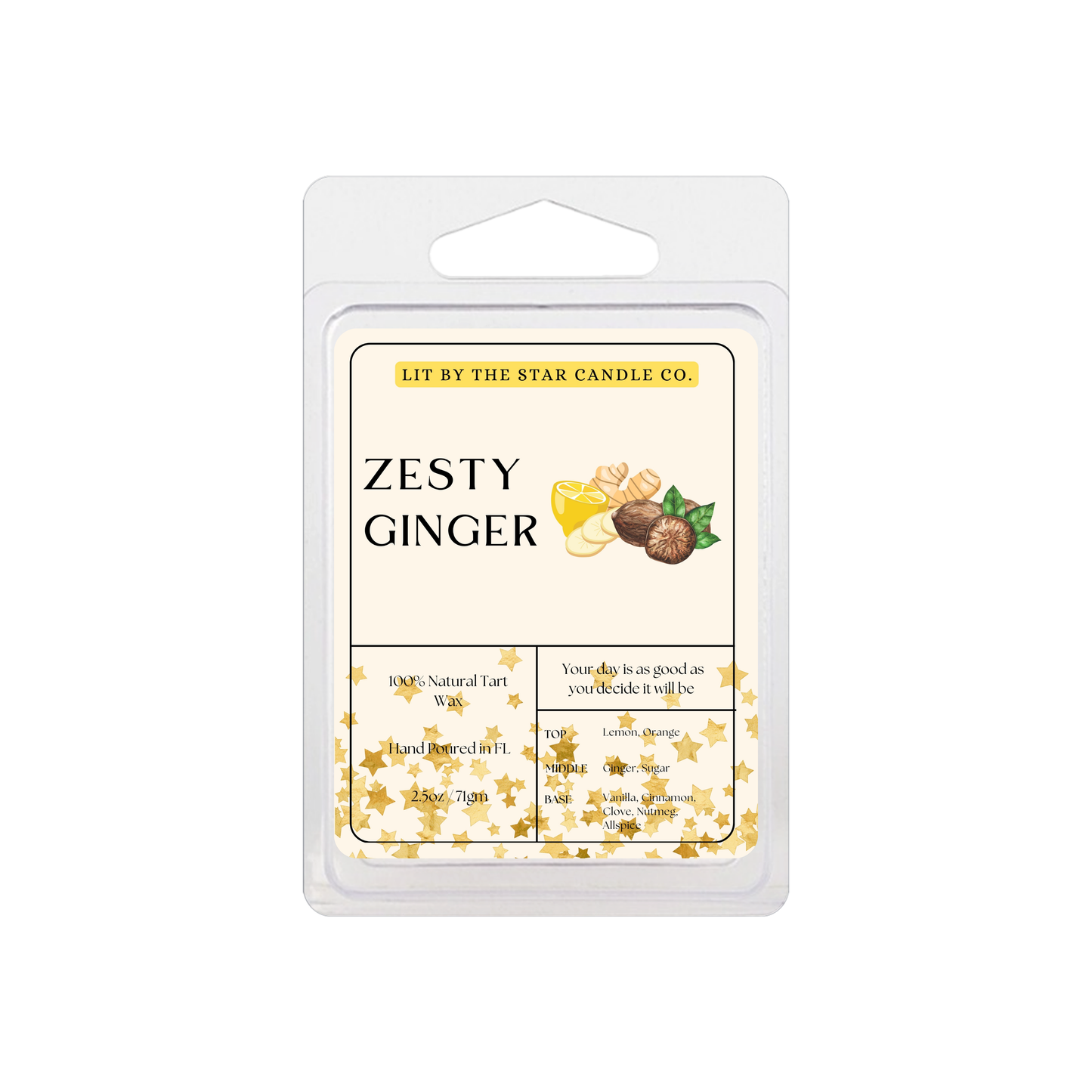 Zesty Ginger 6pk Wax Melts